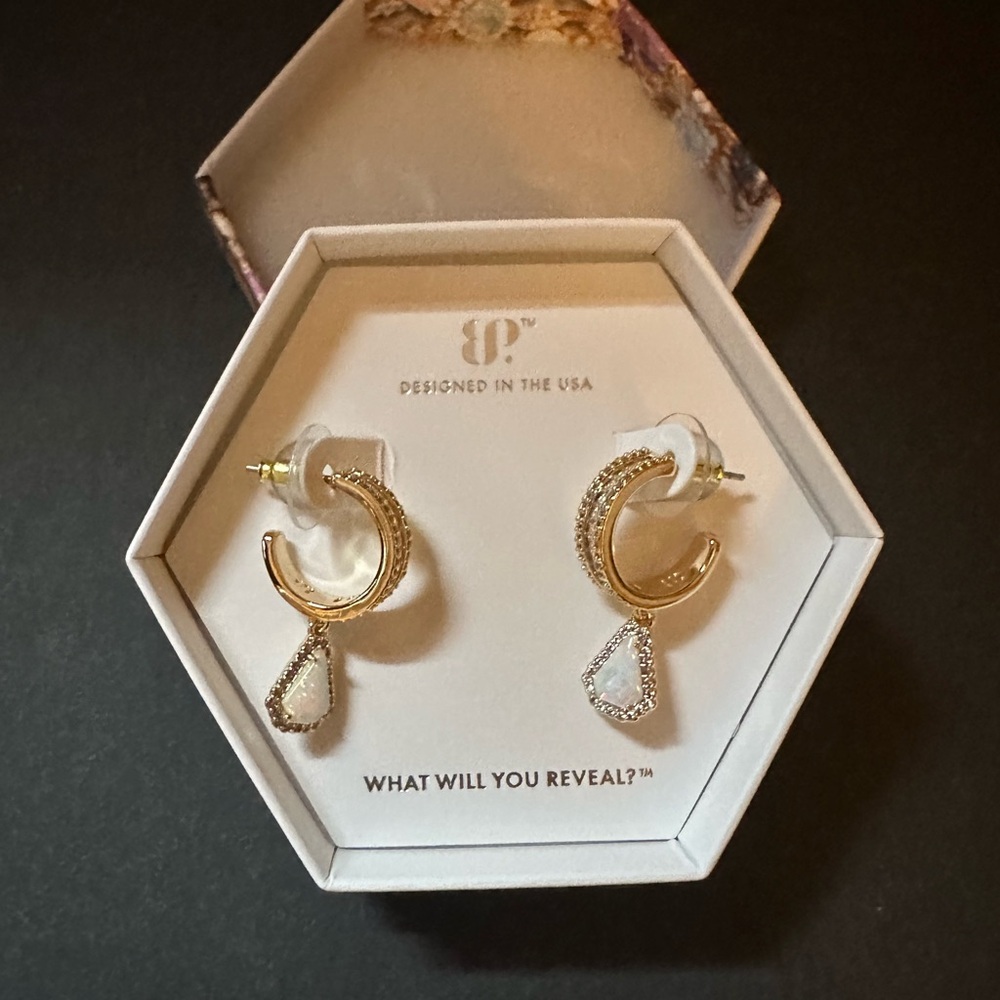 Gold and Silver Teardrop Earrings